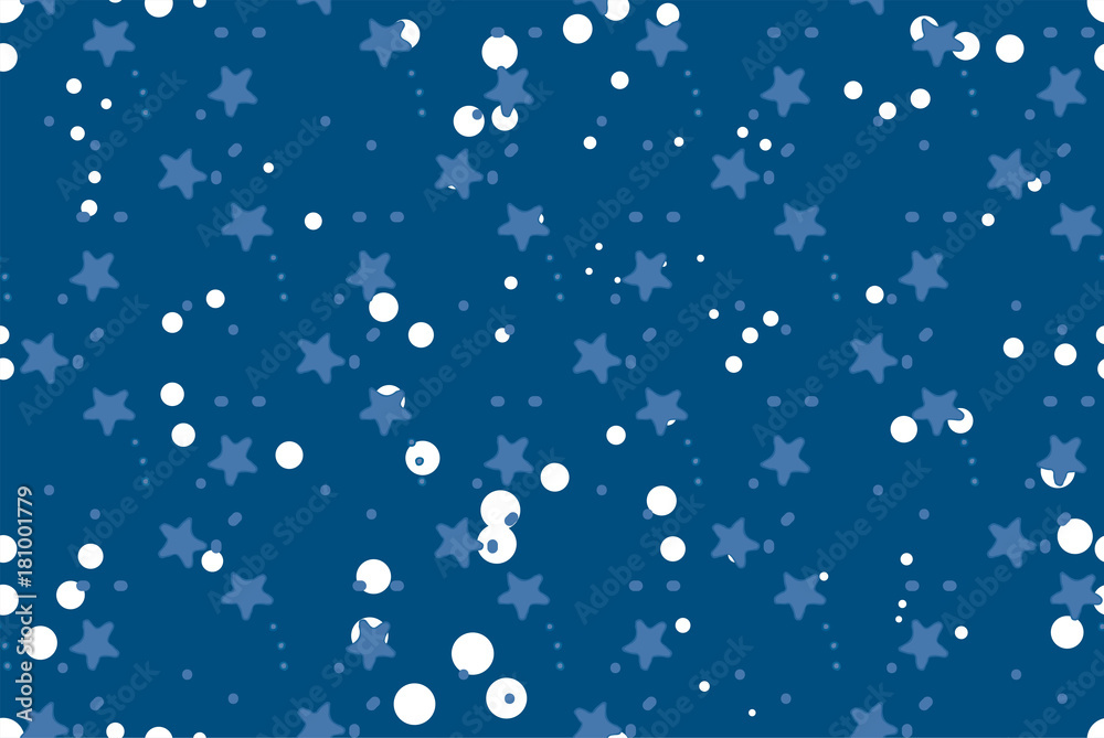 Seamless repeating pattern with stars
