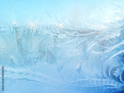 frosty pattern on window