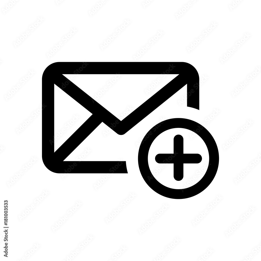 Add Mail Icon Add Mail Icon