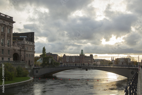 Canvas Print Stockholm Waterfront