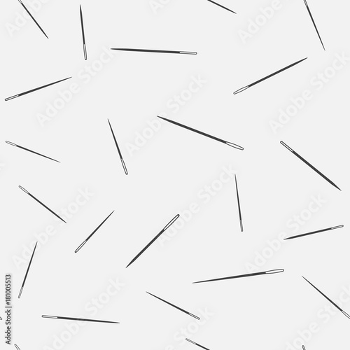 Needle vector simple seamless pattern