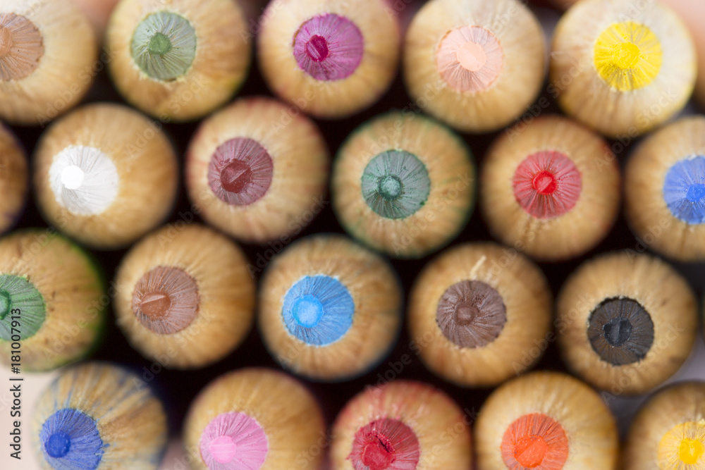 Multicolored pencils Multicolored pencils