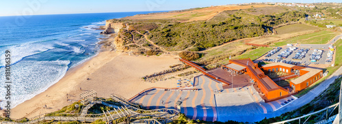 Tableau sur toile Ribeira de Ilhas Beach in Ericeira Portugal.
