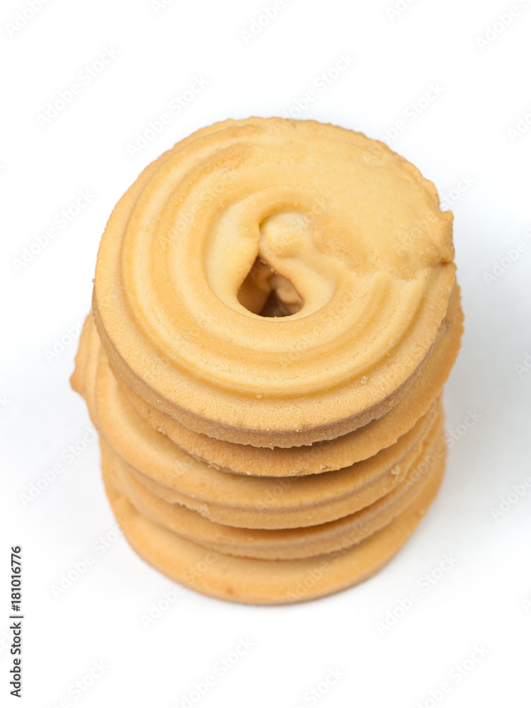 Round cookies isolated Round cookies isolated