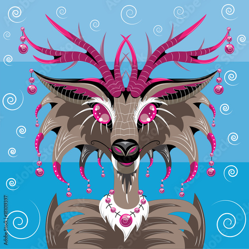 Fantastic animal deer 