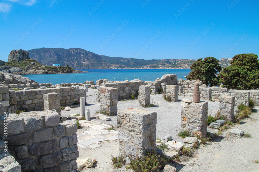 Insel Kos, Kefalos, antike Ruinen,  Byzantine Basilica, Agios Stefanos, Griechenland