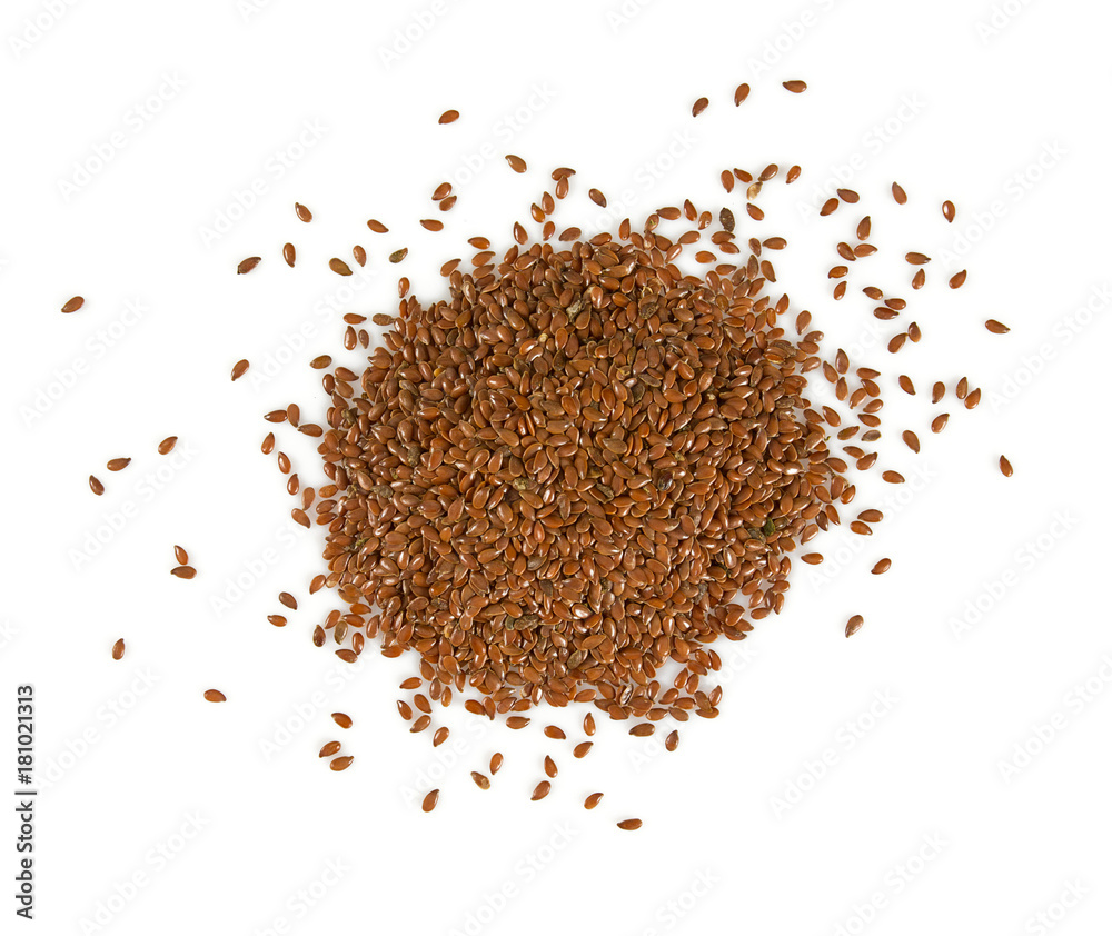 flaxseed isolated on white flaxseed isolated on white