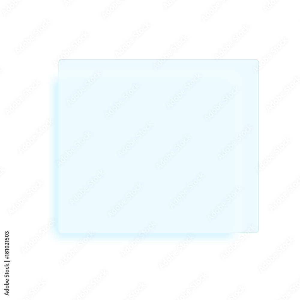 Glass board vector template for text Glass board vector template for text