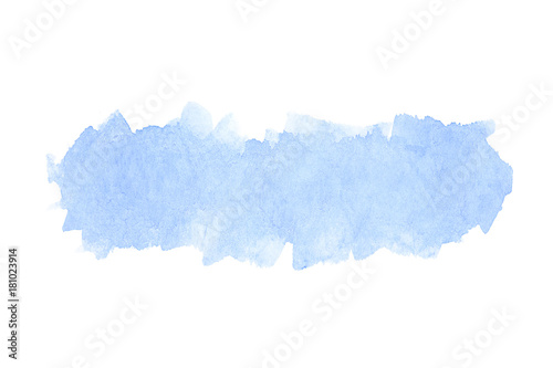 Abstract blue watercolor on paper texture