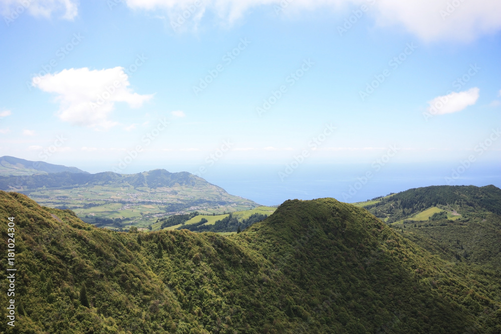 Das Innere von São Miguel, die größte Insel der Azoren von portugiesischen Atlantikinseln