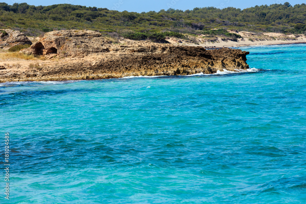 Beach Punta della Suina, Salento, Italy