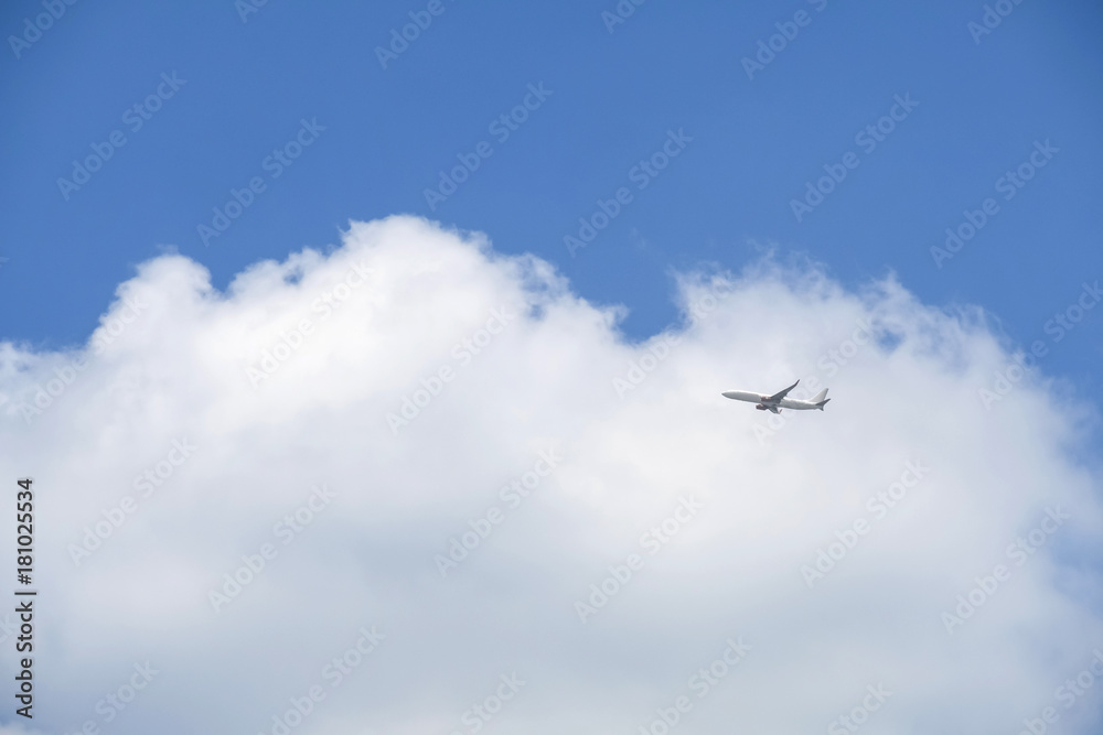 Plane in the blue sky with cloud Plane in the blue sky with cloud