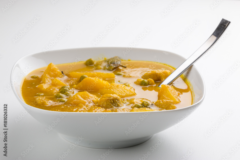Bowl with tasty soup Bowl with tasty soup