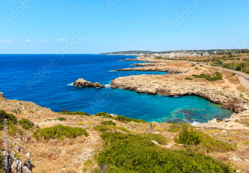 Fototapeta Naklejka Na Ścianę i Meble -  Beach Montagna Spaccata, Salento, Italy