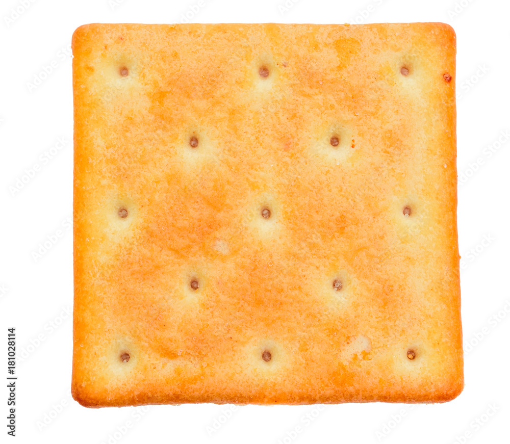Fototapeta premium delicious isolated square cracker