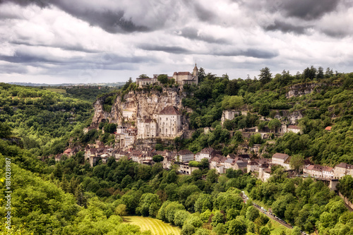 Rocamadour village in the Dordogne, France.