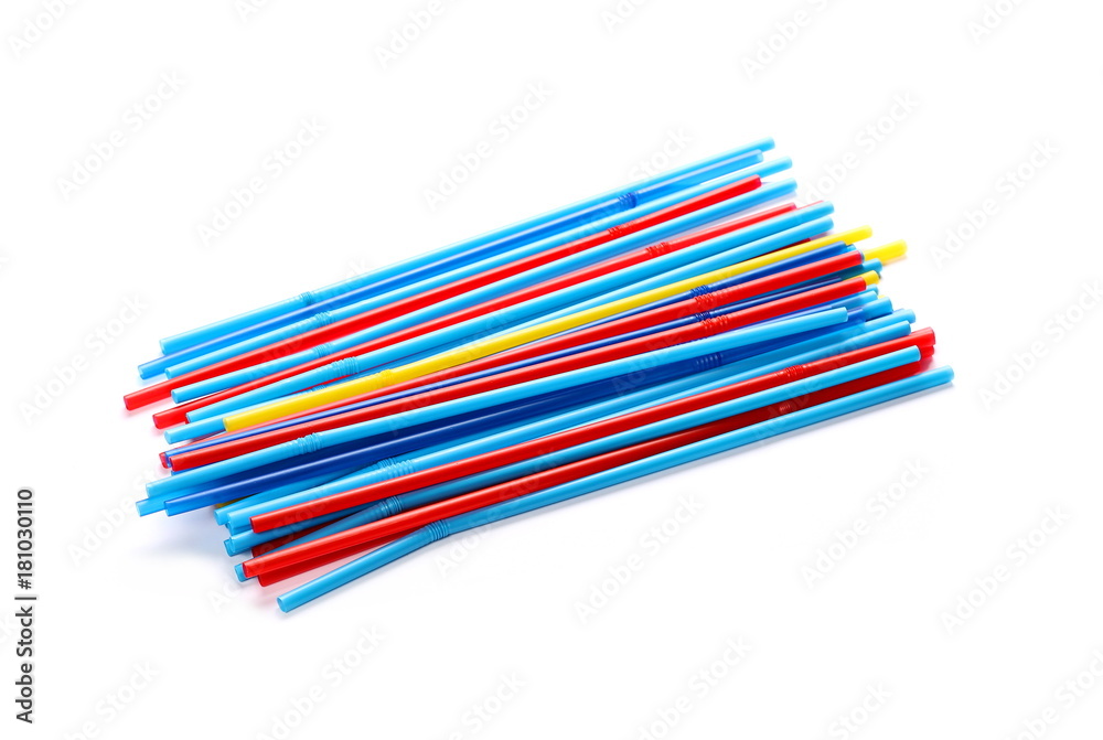 Drinking straws isolated on white background Drinking straws isolated on white background