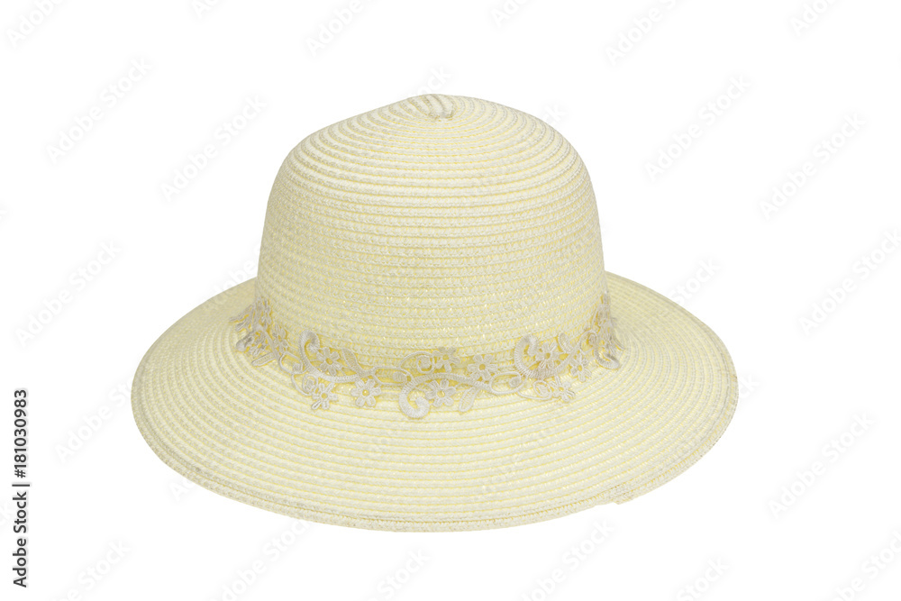 Hand-made hat bamboo weave decorated Hand-made hat bamboo weave decorated
