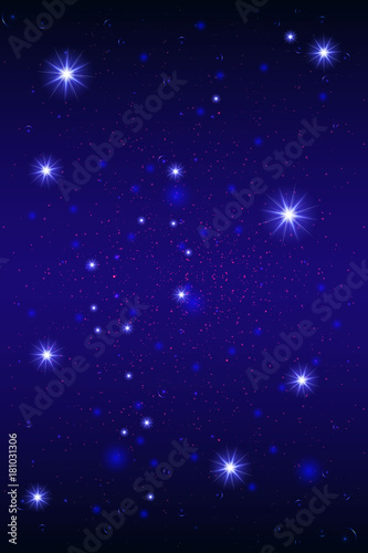 Abstract bright glitter blue background