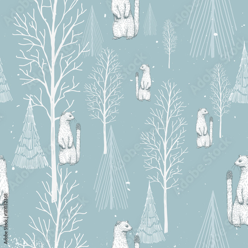 Tableau sur toile Ermine pattern