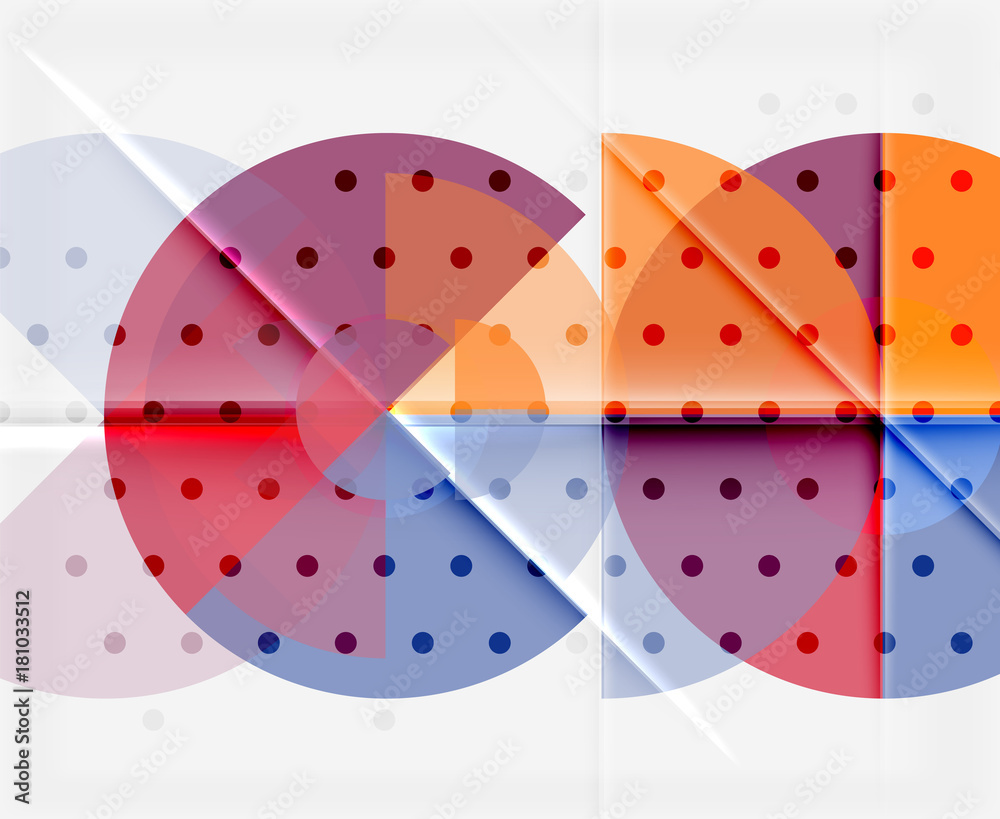 Geometric circle abstract banner Geometric circle abstract banner