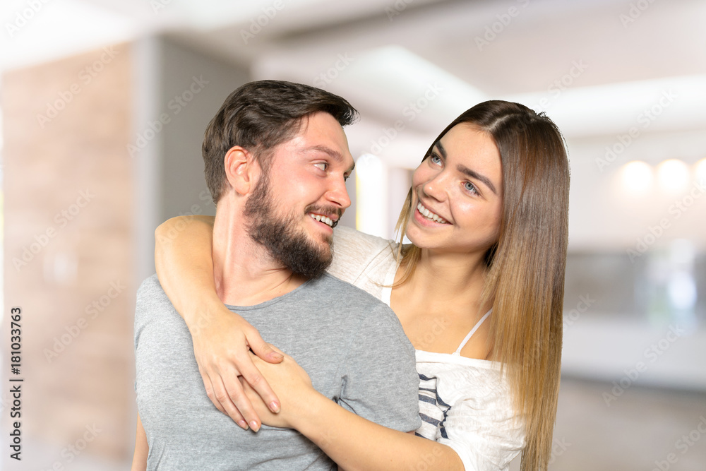 Beautiful smiling couple posing Beautiful smiling couple posing