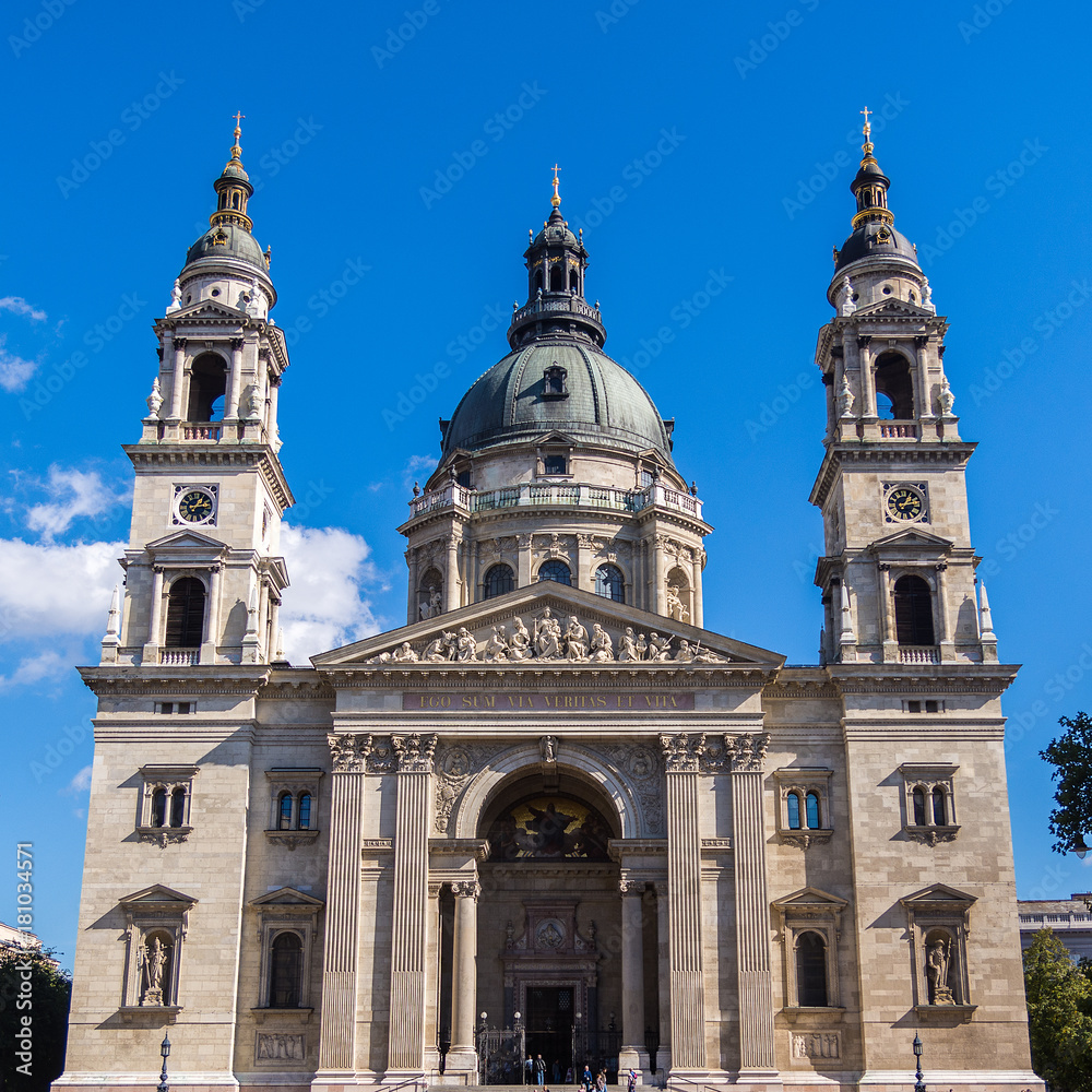 St. Stephen's Basilica, a Roman Catholic basilica in Budapest, Hungary.