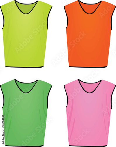 Sport bibs. vector illustration
