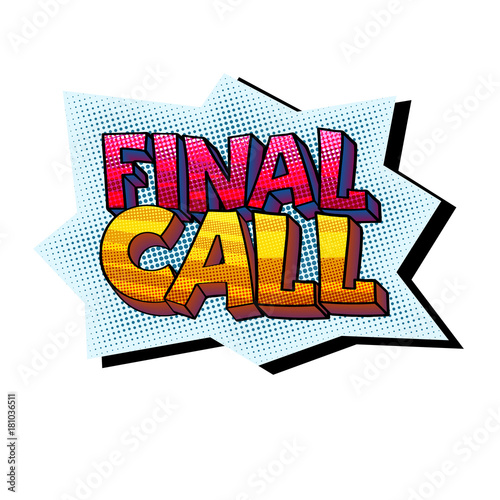 Final Call sticker