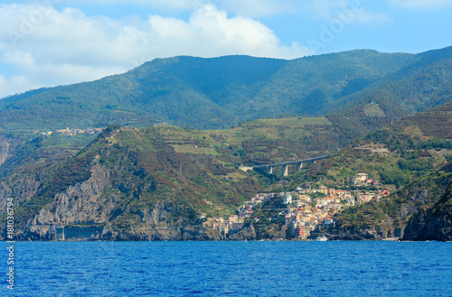 Manarola from ship, Cinque Terre © wildman