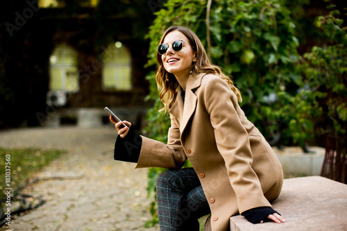 Modern woman using mobile p...