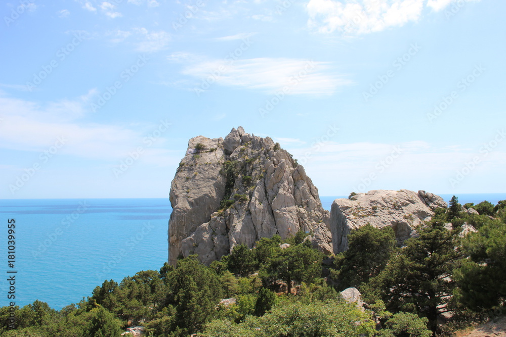 Fototapeta premium Mountain against the sea