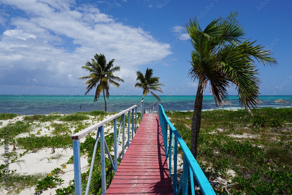 Naklejka Strand von Santa Lucia auf Kuba, Karibik