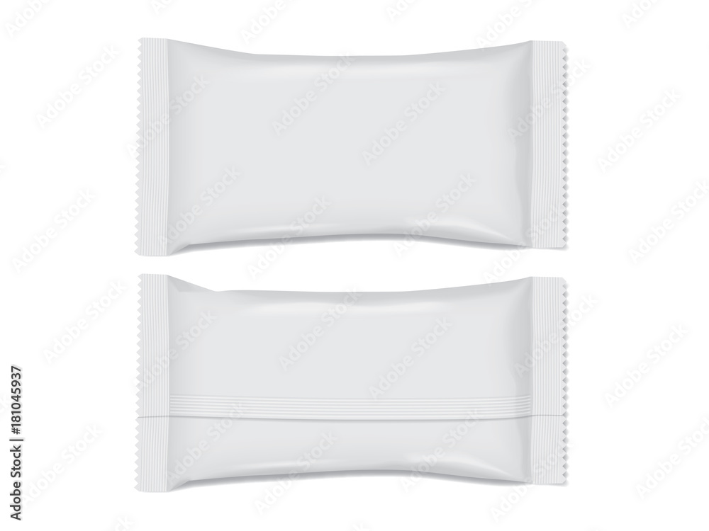 Paper or plastic packaging. It's easy to change colors. mock up vector template Paper or plastic packaging. It's easy to change colors. mock up vector template