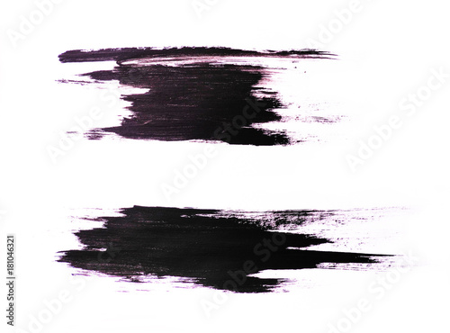 Set of black strokes on a white background. Grunge elements