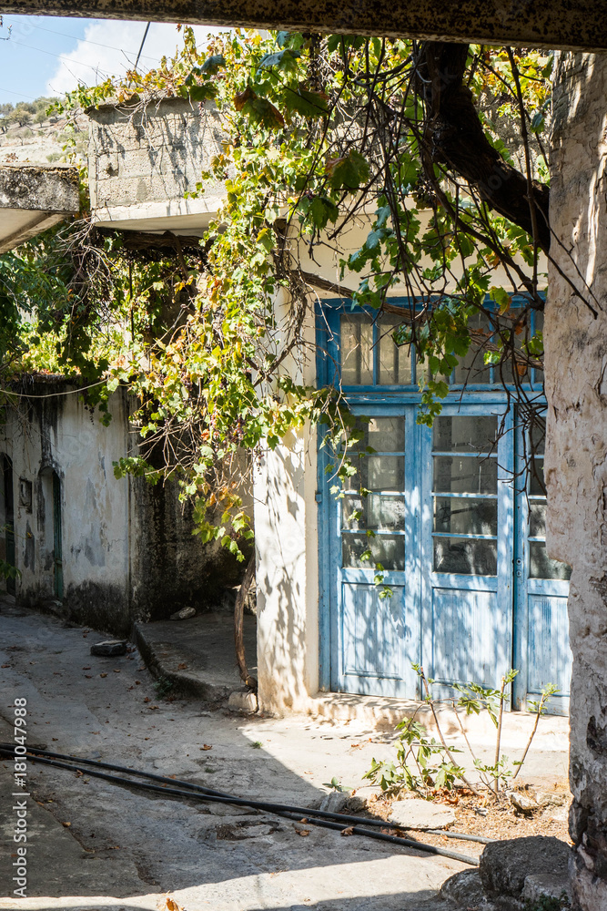 Kalami, abandoned village in Crete, Greece