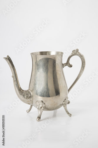 Silver antique tea pot
