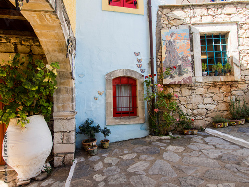 Fototapeta Naklejka Na Ścianę i Meble -  Arolithos, Cretan traditional village in Crete, Greece