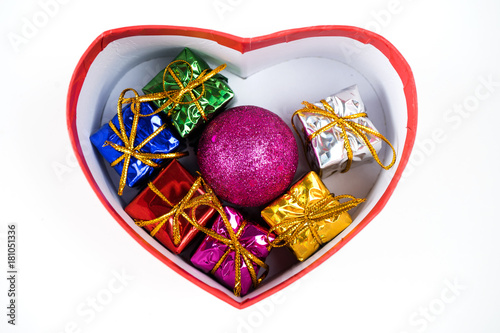 party decorations Gift Pack, isolated on white background.