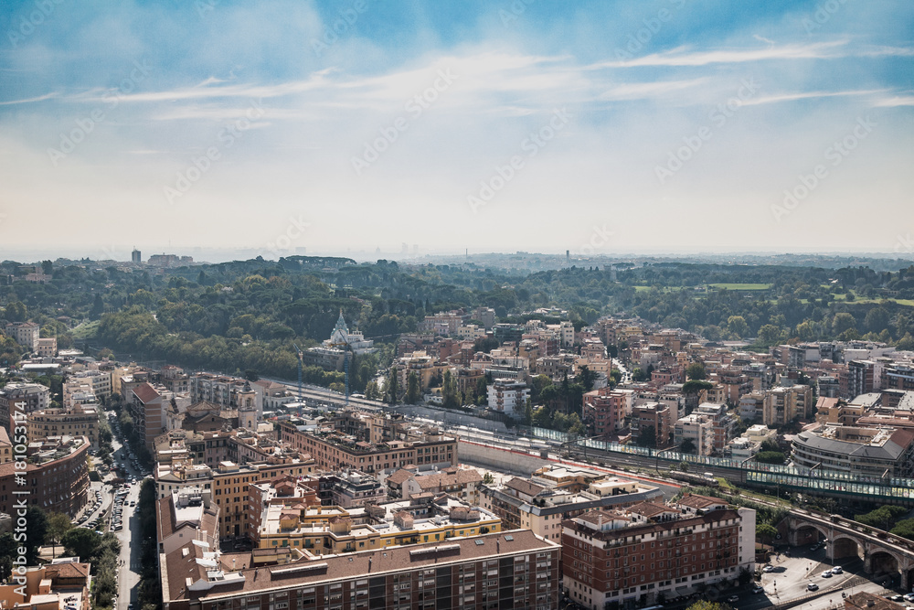 Panoramic view of Rome 