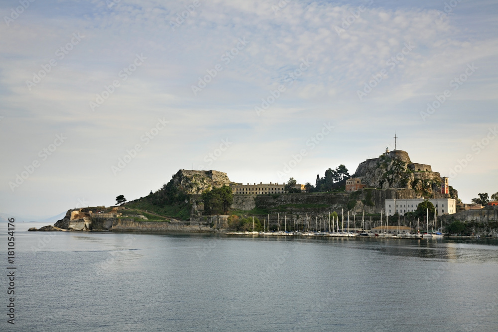 Panoramic view of Corfu city. Greece