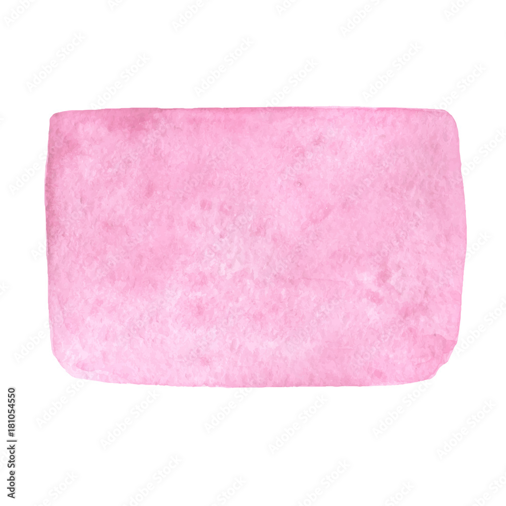 Hand painted pink watercolor texture isolated on the white backg Hand painted pink watercolor texture isolated on the white backg