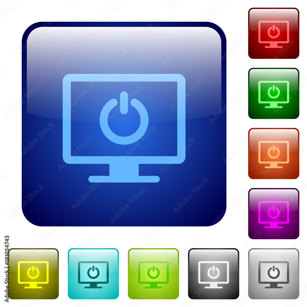 Display standby mode color square buttons Display standby mode color square buttons