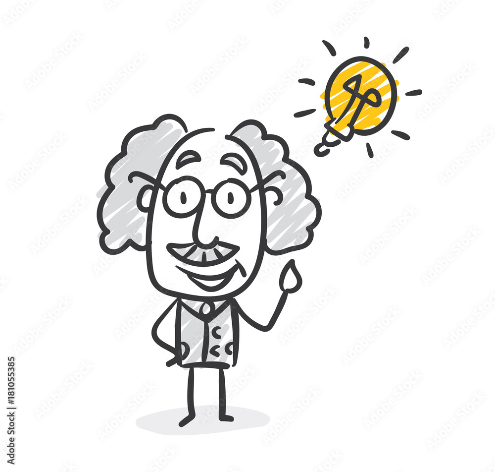 Idee Professor Strichfigur Strichmännchen Nr. 7