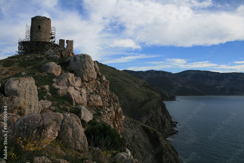 Genoese fortress near Balaklava, Crimea