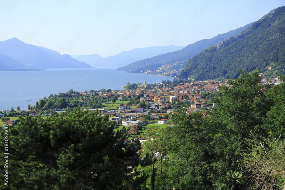 Dongo, Gemeinde Gravedona am Comer See in Italien, Seeblick