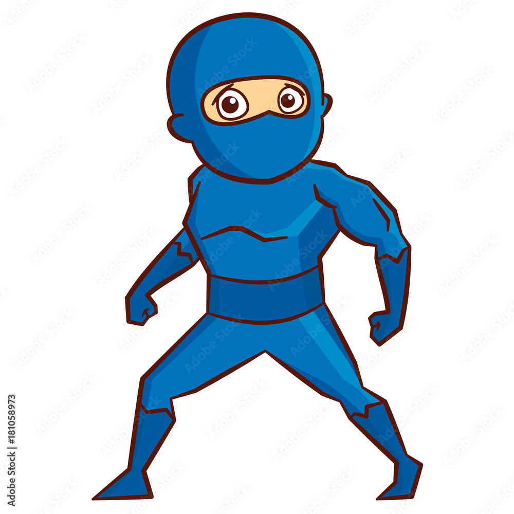 Superhero boy Cartoon character