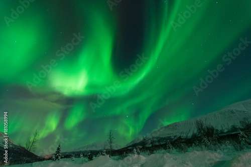 Northern Lights -Solar storm as seen at tromso , northen norway
