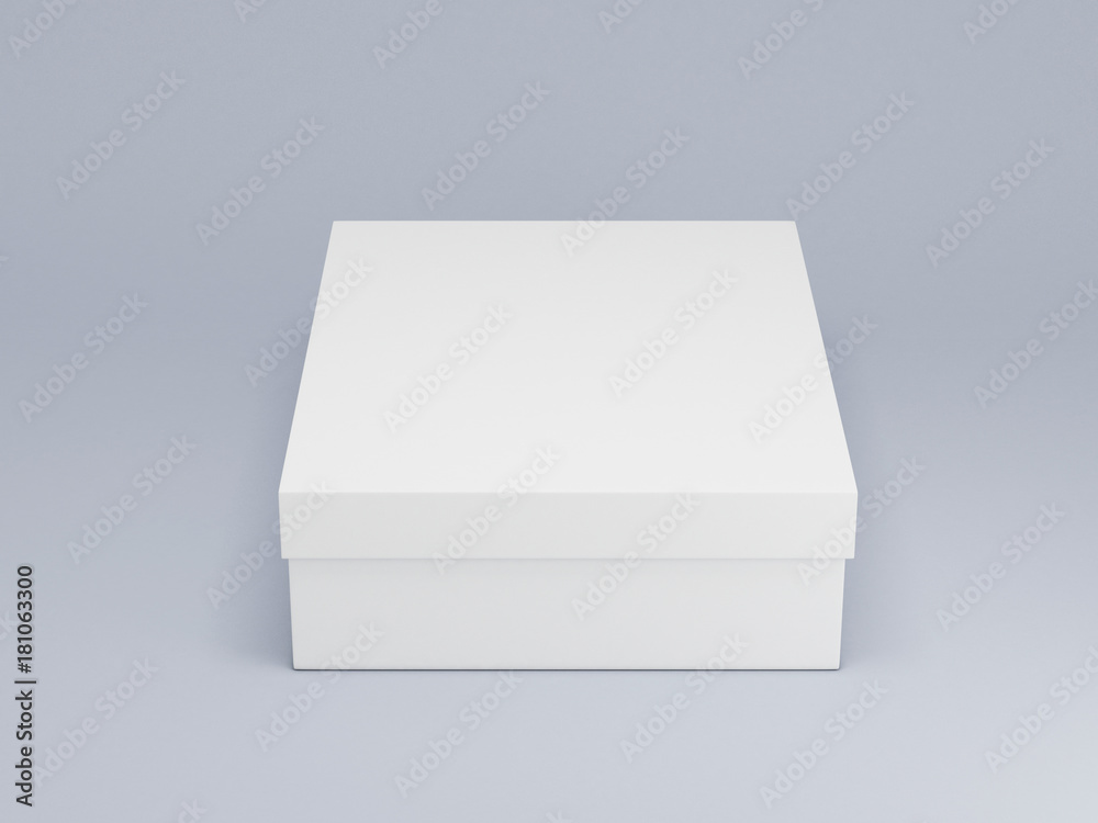 White box mockup 3d rendering White box mockup 3d rendering