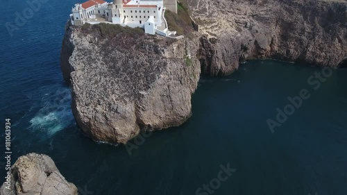 Aerial view of Cabo de Sao Vicente - southwesternmost point of Europe